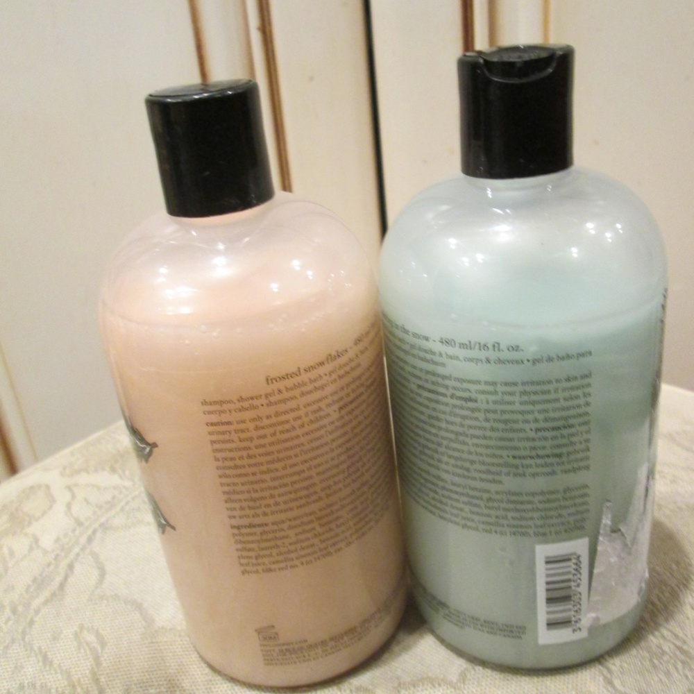 new PHILOSOPHY FROSTED SNOWFLAKES 480 ML + DESIGN IN THE SNOW  460ML